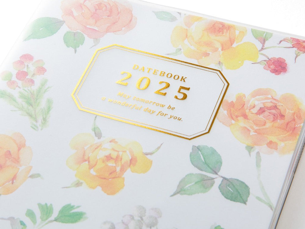 Midori Pocket Diary 2025 A6 - Country Time Flower