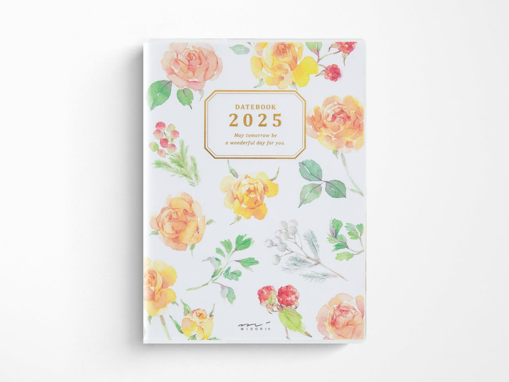 Midori Pocket Diary 2025 A6 - Country Time Flower