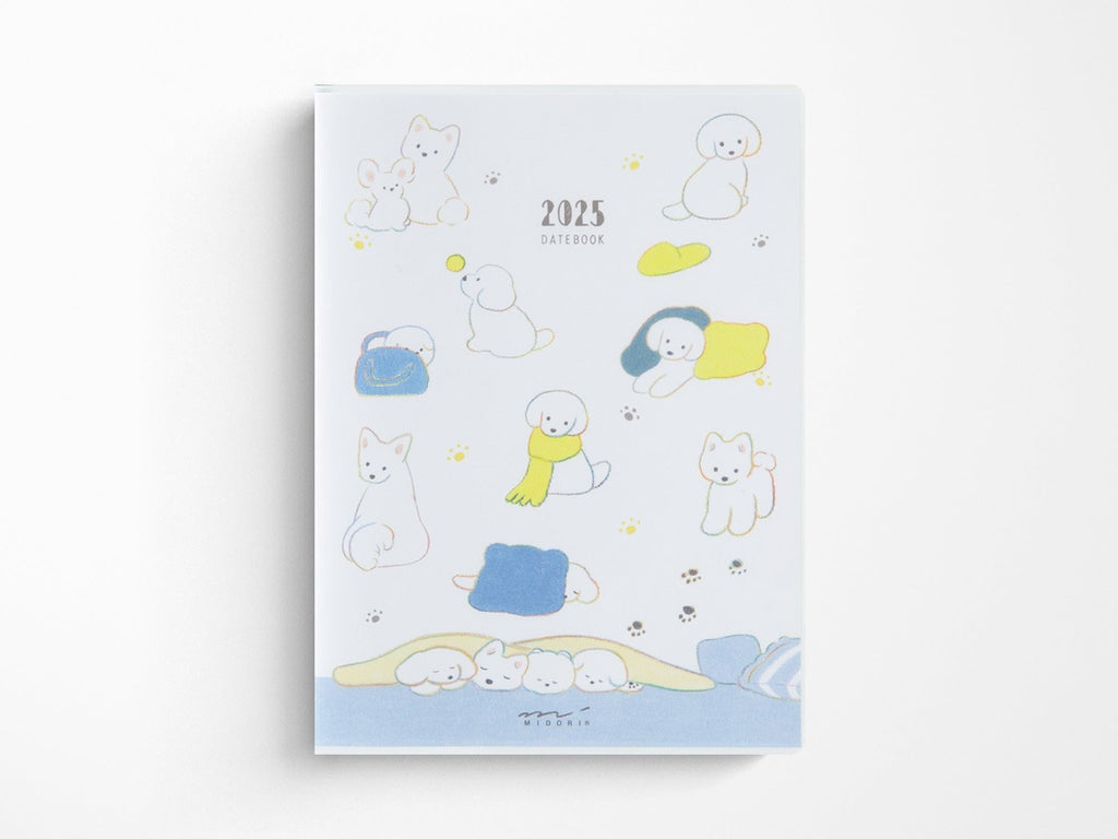 Midori Pocket Diary 2025 A6 - Dog