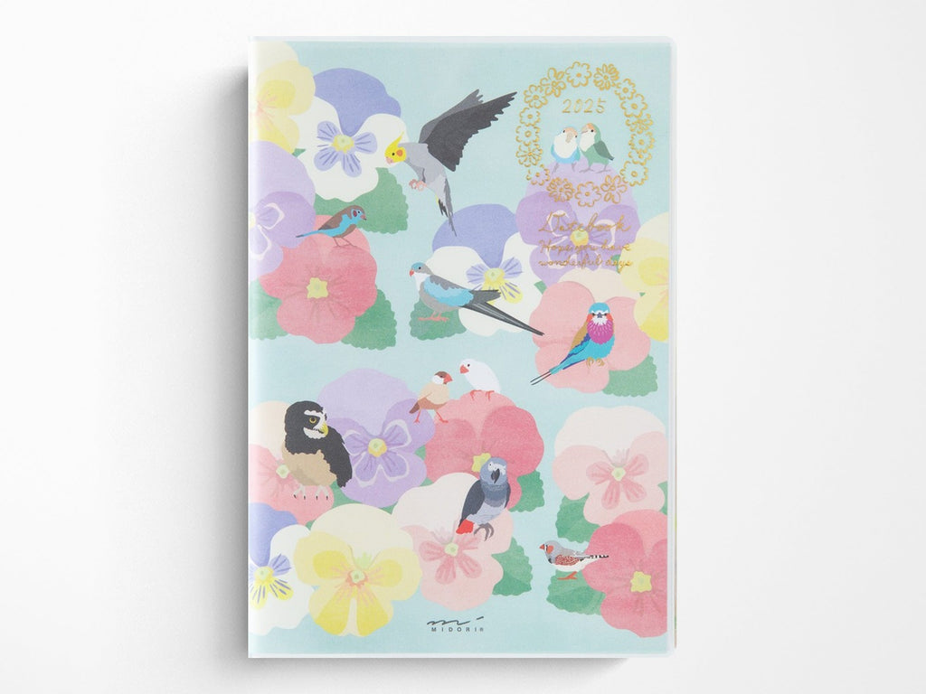 Midori Pocket Diary 2025 B6 - Bird