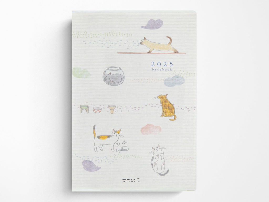 Midori Pocket Diary 2025 B6 - Cat