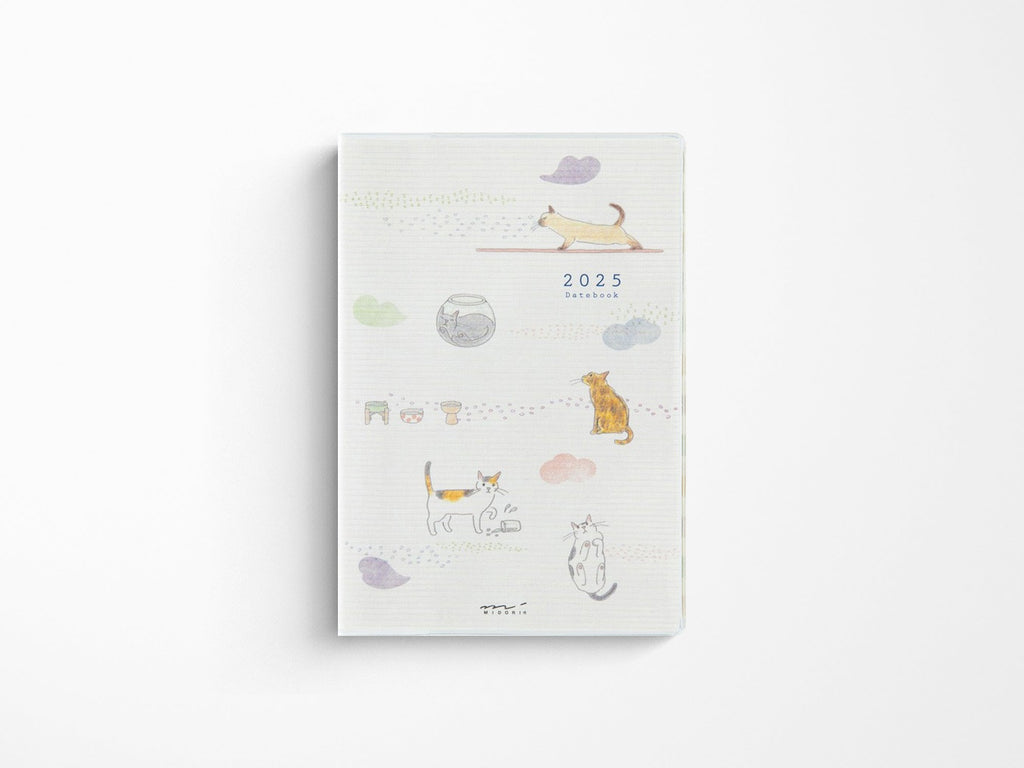 Midori Pocket Diary 2025 Mini - Cat