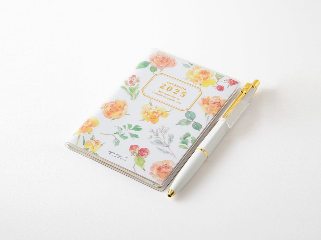 Midori Pocket Diary 2025 Mini - Country Time Flower