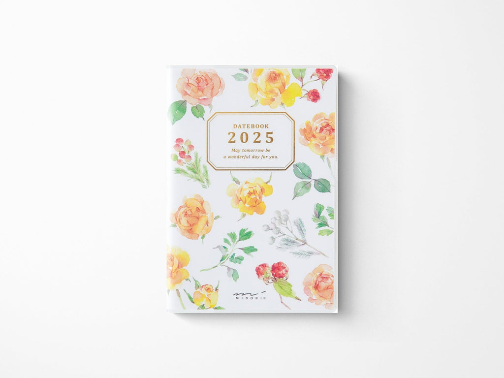 Midori Pocket Diary 2025 Mini - Country Time Flower