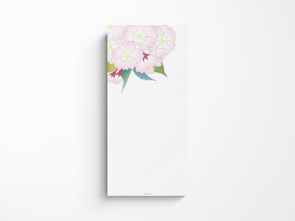 Midori Seasonal Memo Letter Pad - 583 Ball-Shaped Cherry Blossom