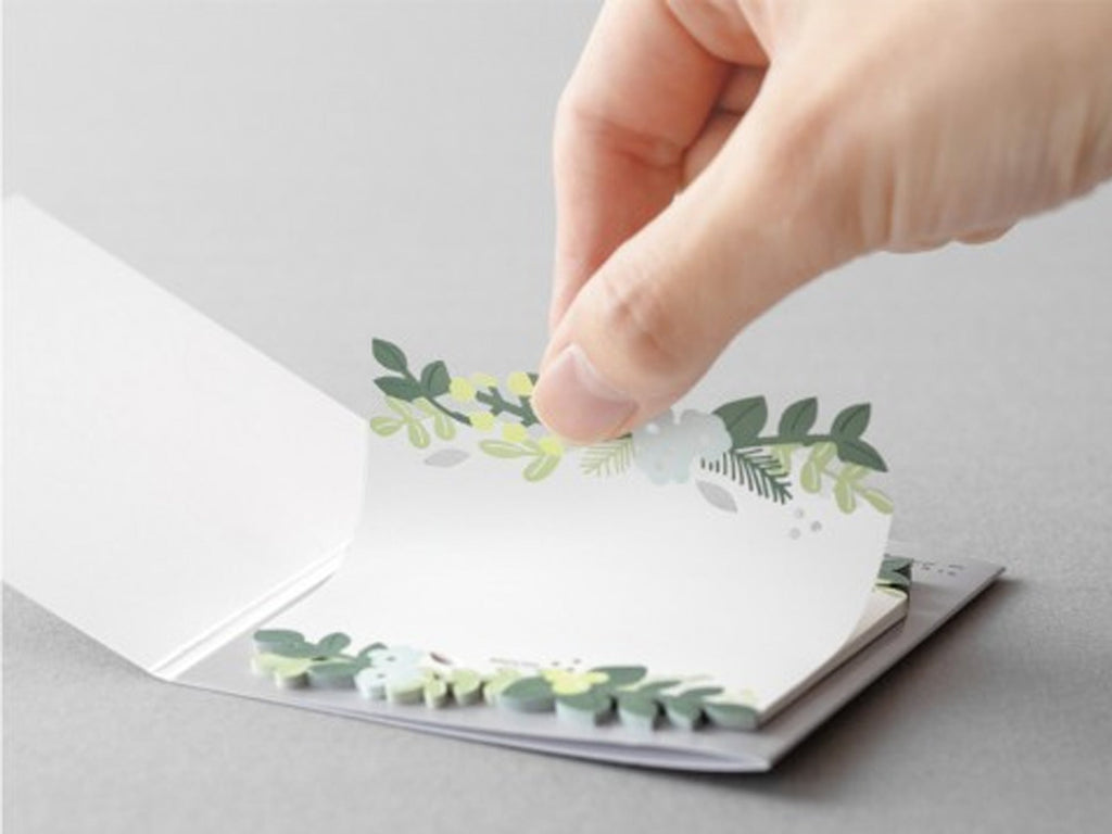 Midori Sticky Notes Die Cut Leaves