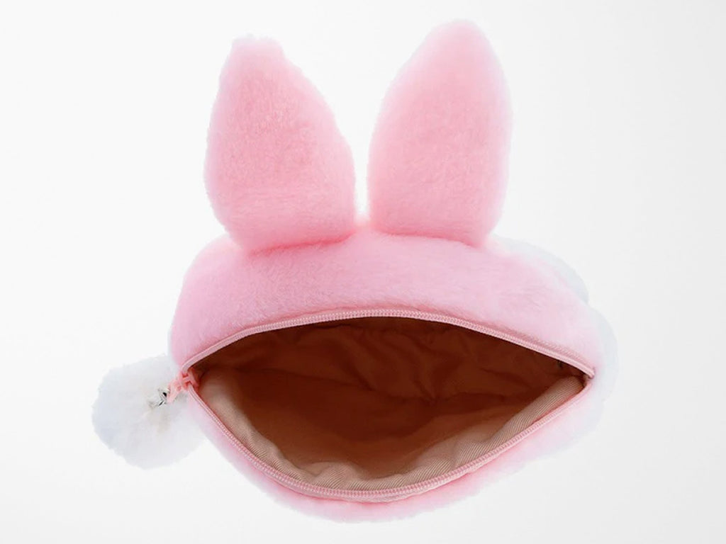 Mofusand Zipper Pouch With Charm - Bunny Costume