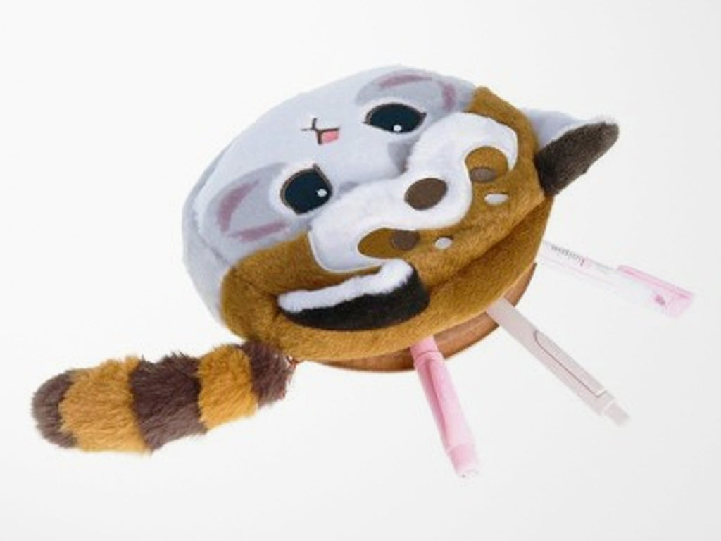 Mofusand Zipper Pouch With Charm - Red Panda Costume