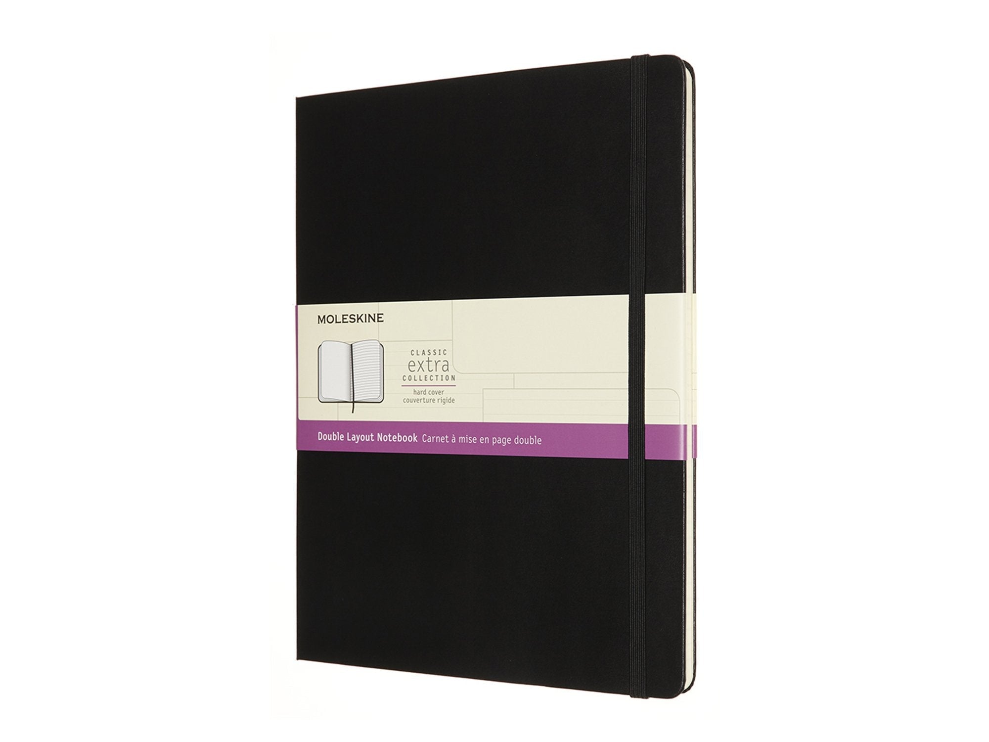 Moleskine Classic Notebook - Double Layout Black x Large Hard Cover