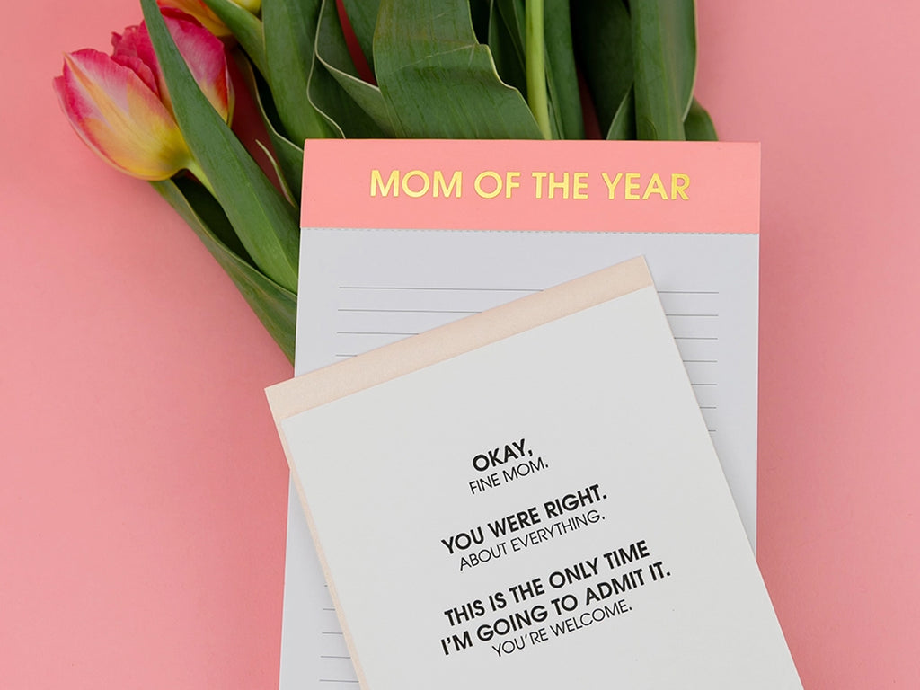 Mom of the Year Notepad