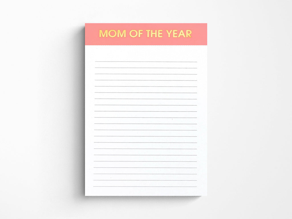 Mom of the Year Notepad