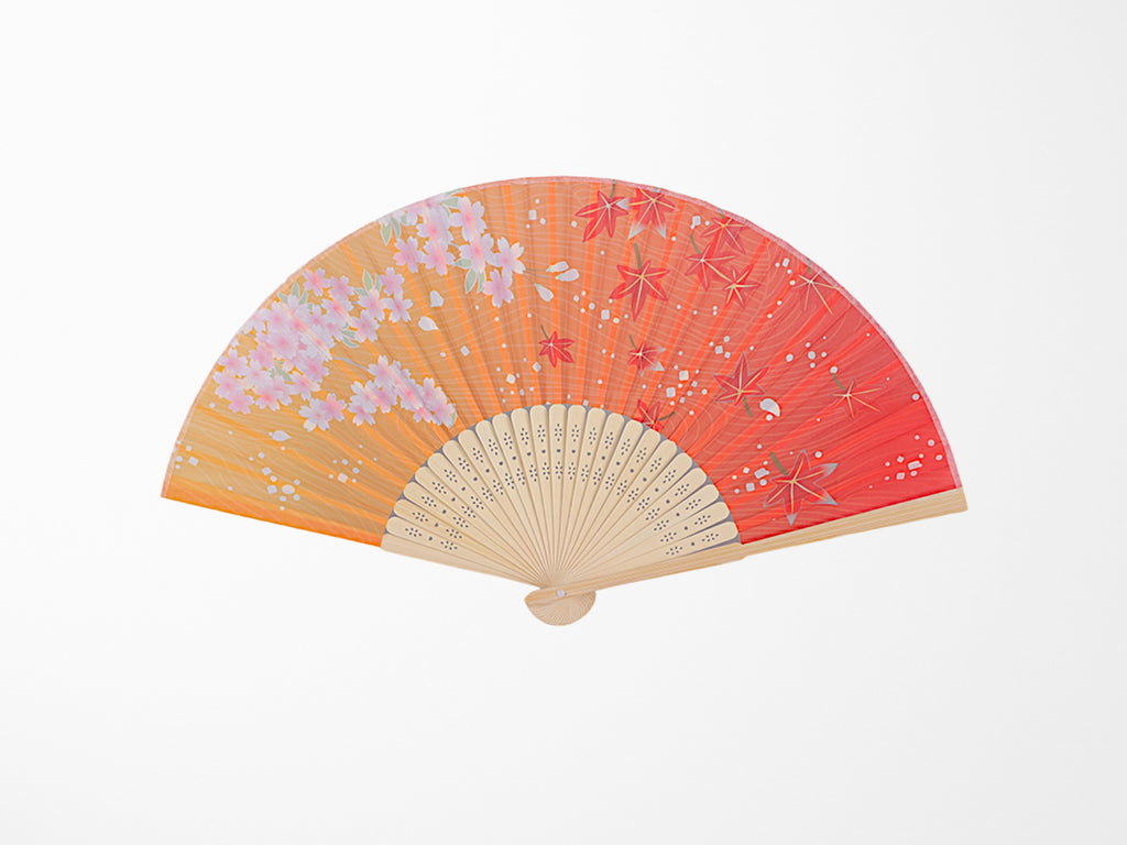 Momiji Japanese Maple Design Paper Folding Fan