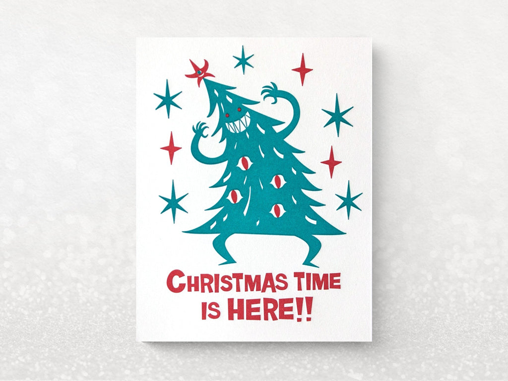 Monster Tree Holiday Greeting Cards - Set of 8