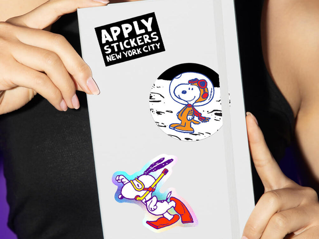 Moon Snoopy Vinyl Sticker