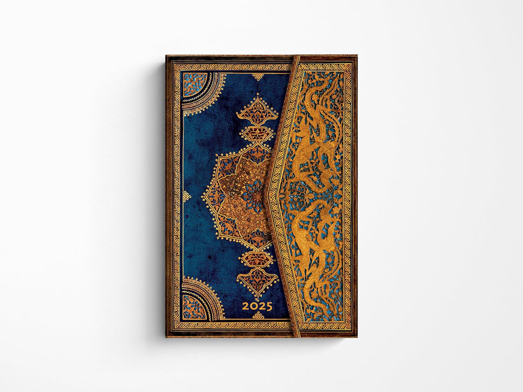 Paperblanks 2025 Weekly Planner MINI | Safavid Indigo