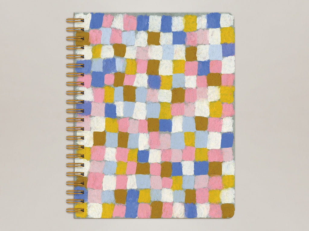 Pastel Weave Big Spiral Notebook