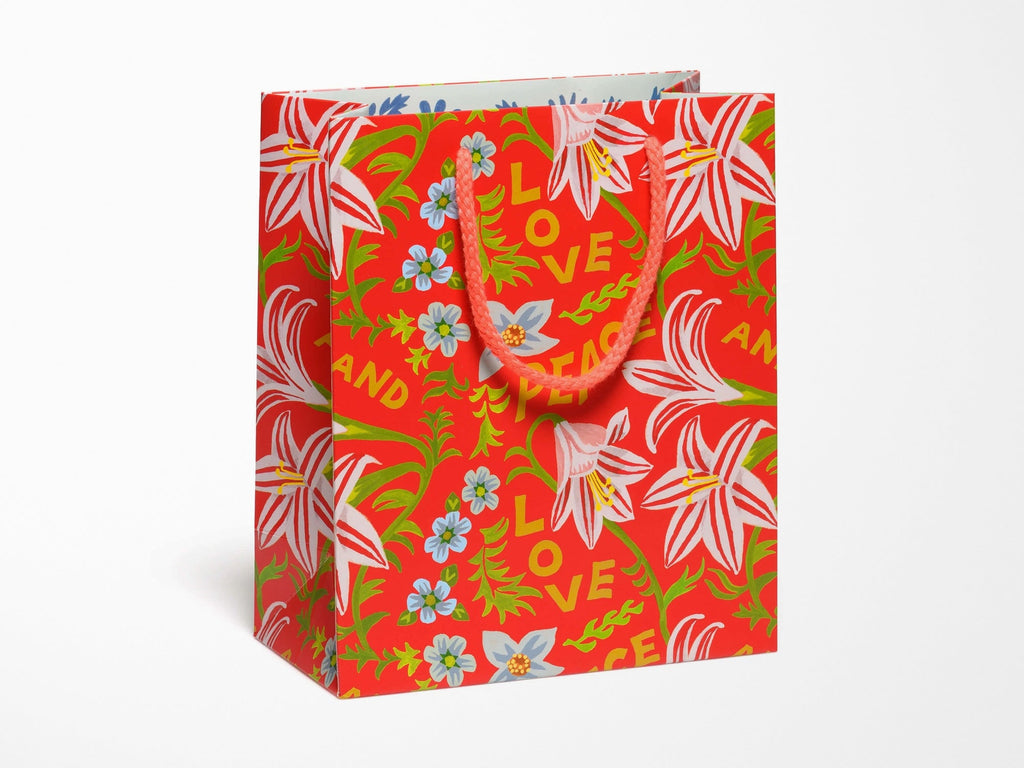 Peace and Love Amaryllis Medium Gift Bag