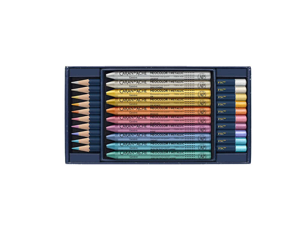 Caran D'Ache COSMIC BLUE Mixed Set – Special Edition