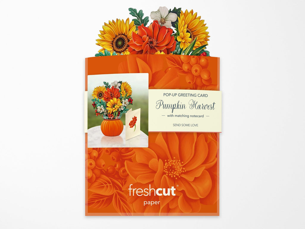 Pumkpin Harvest Pop Up Greeting Bouquet - Mini