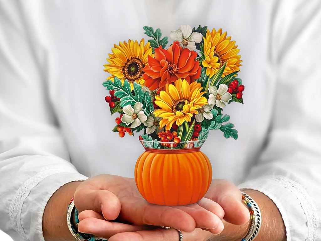 Pumkpin Harvest Pop Up Greeting Bouquet - Mini