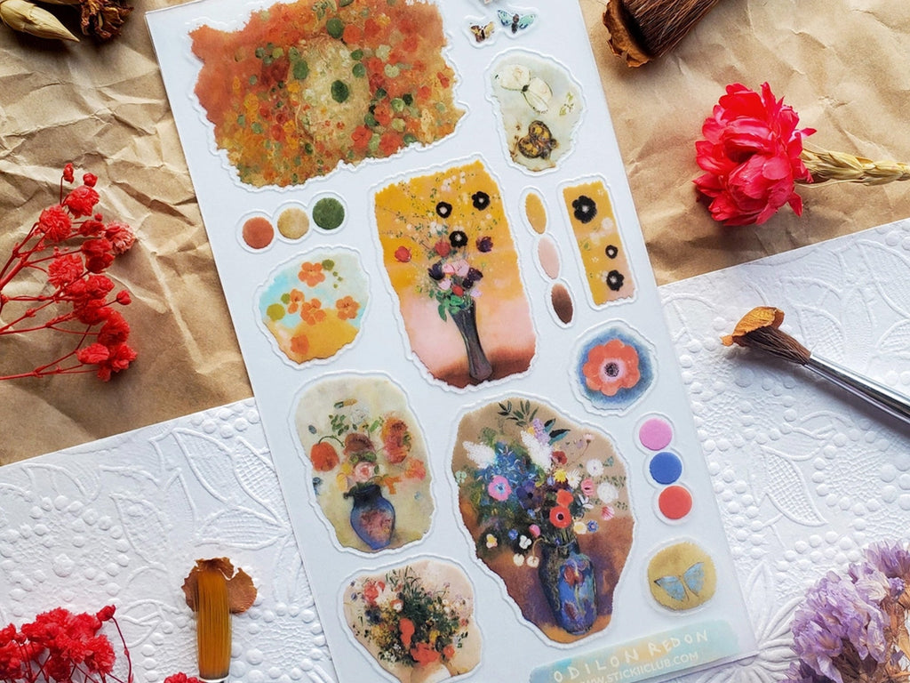 Redon's Bouquets Sticker Sheet