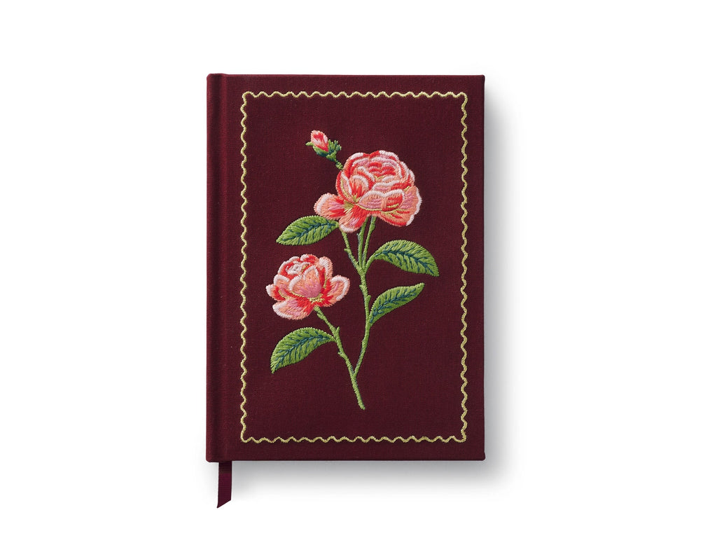 Roses Embroidered Journal