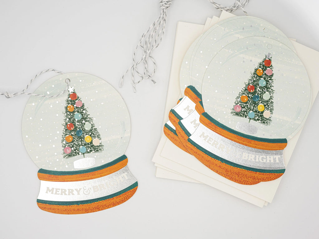 Snowglobe Ornament Holiday Cards, Box of 6