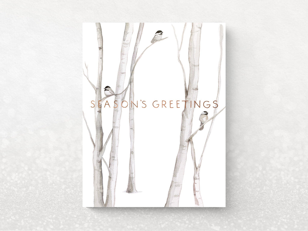 Snowy Birches Holiday Cards - Set of 6