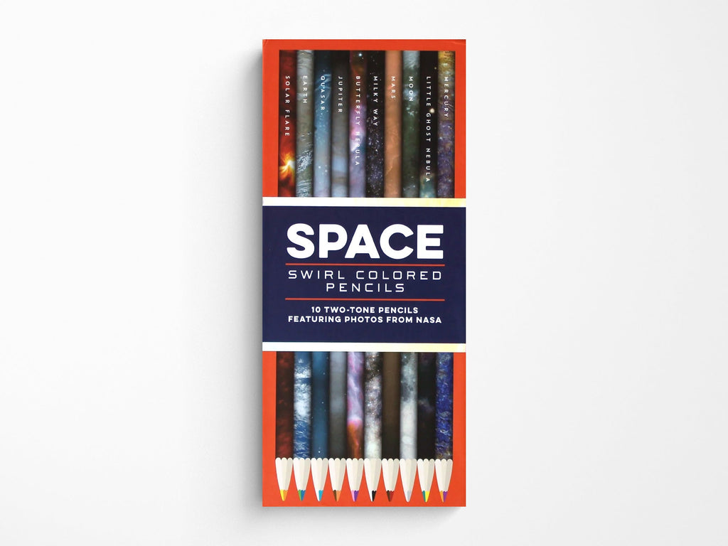 Space Swirl: 10 Two-Tone Pencils