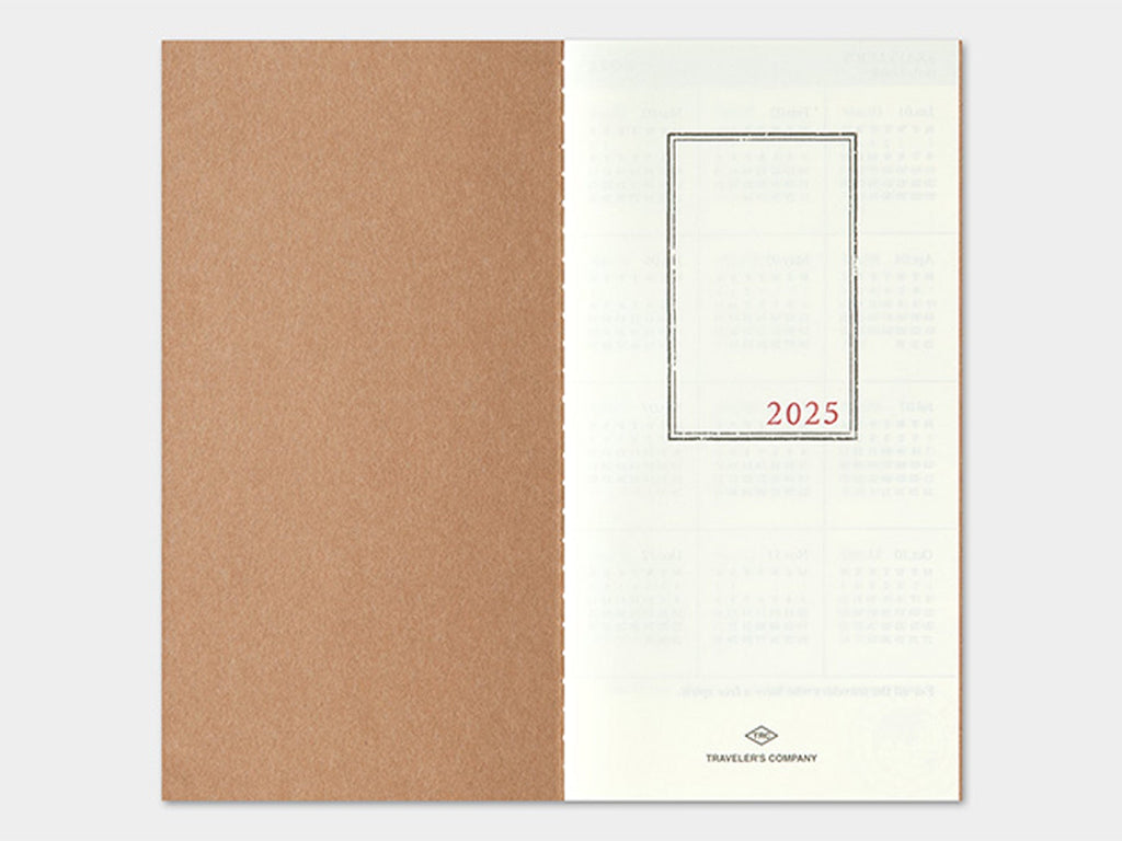 TRAVELER'S Notebook 2025 Monthly - Regular Size