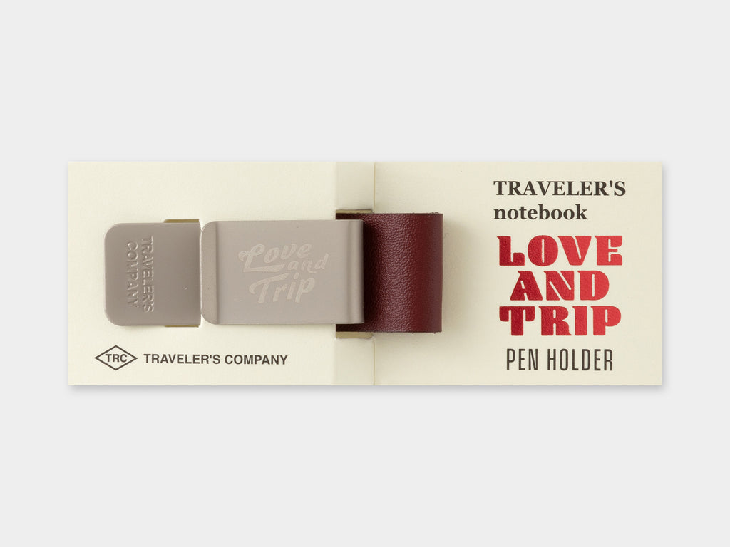 TRAVELER'S Notebook Pen Holder - Love and Trip Red Limited Edition