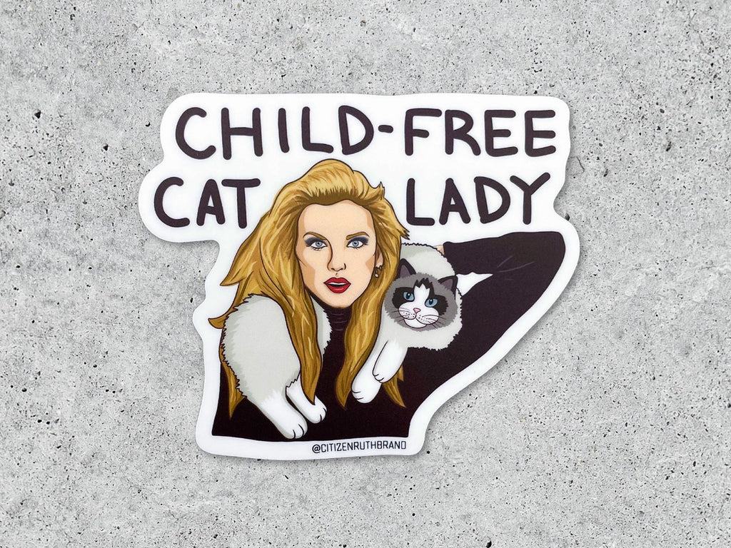 Taylor Swift Childfree Cat Lady Vinyl Sticker