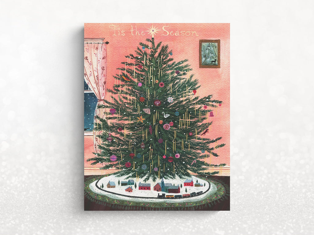 Tinsel Tree Holiday Greeting Cards - Set of 8