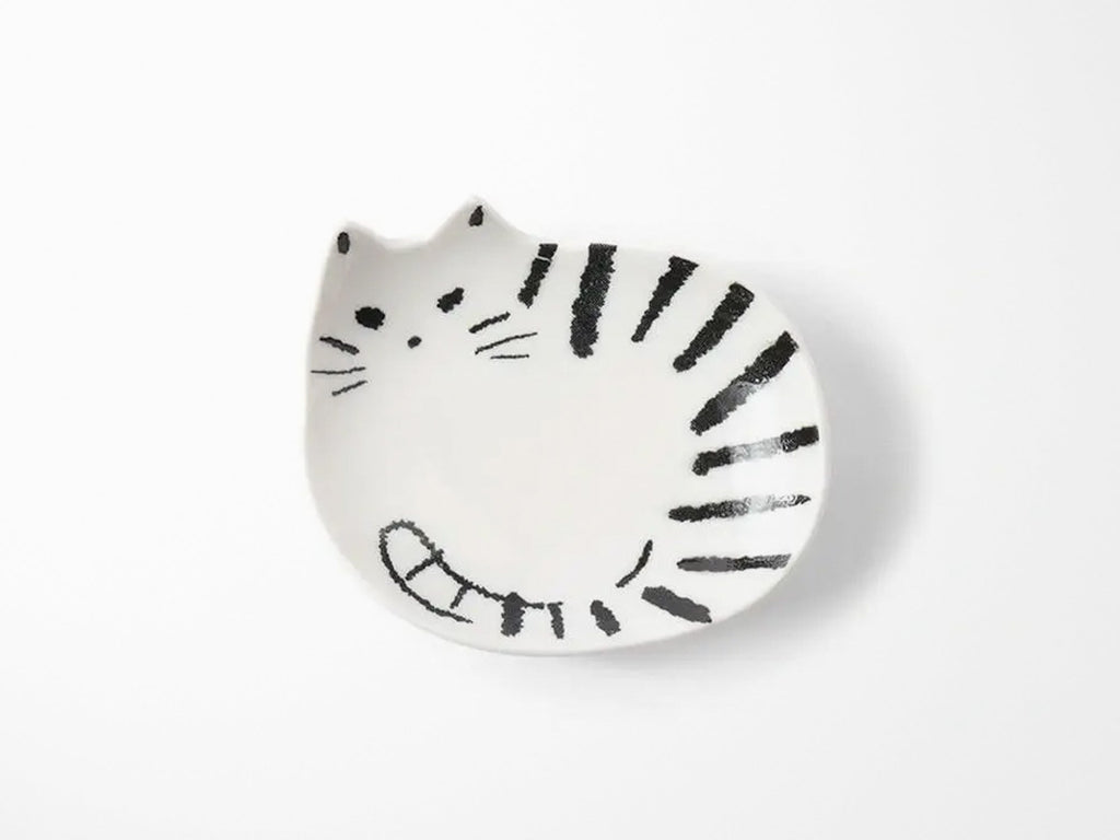 Trinket Dish Black and White Cat