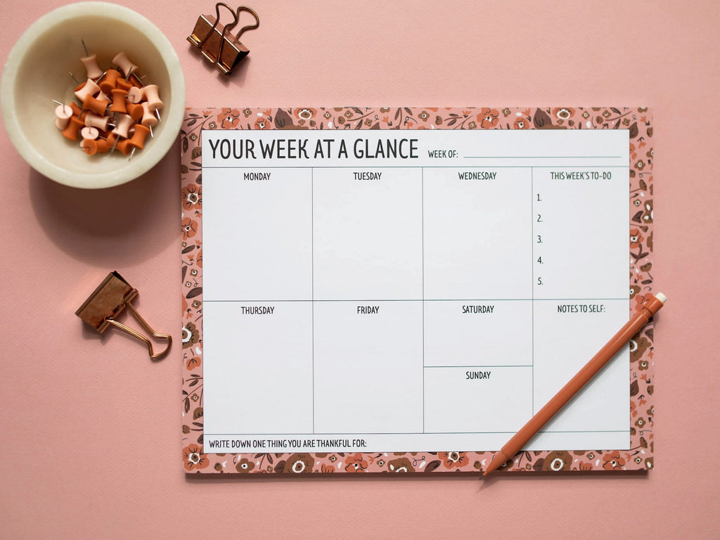 Weekly Planner Notepad - Callico