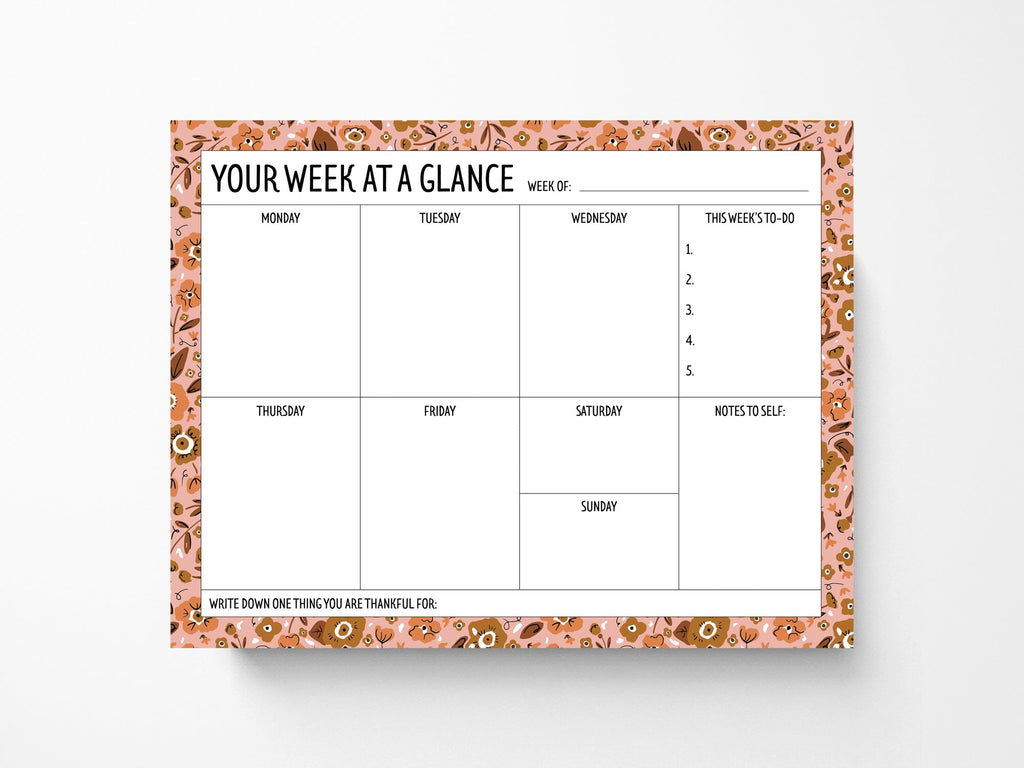 Weekly Planner Notepad - Callico