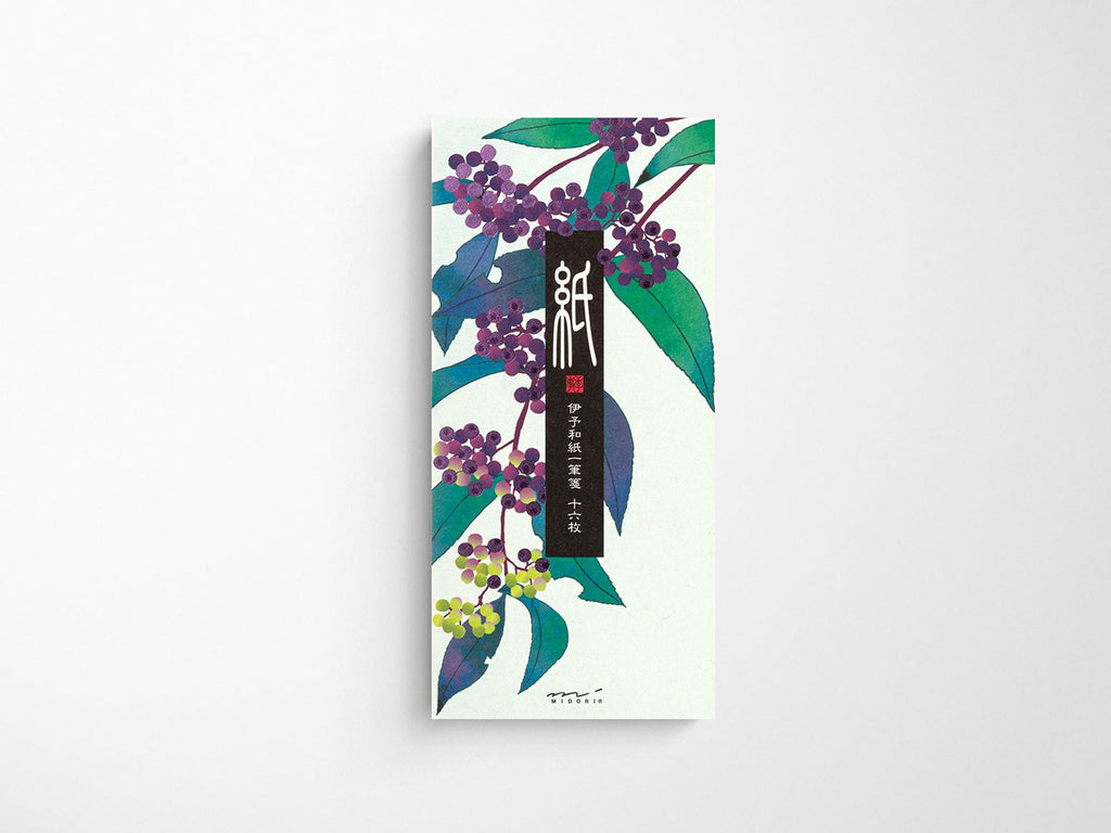 Midori Seasonal Autumn Japanese Beauty Berry Message Pad