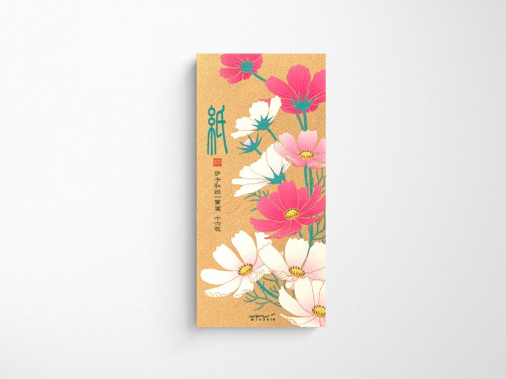 Midori Seasonal Autumn Cosmos Message Pad