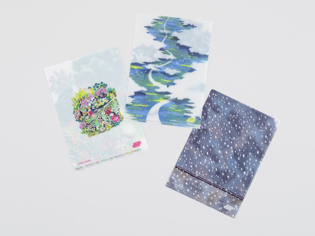 iyo okumi: Hobonichi Clear Folder Set of 3 for A6 Size