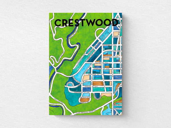 Los Angeles Neighborhoods Greeting Card — Terratorie Maps + Goods
