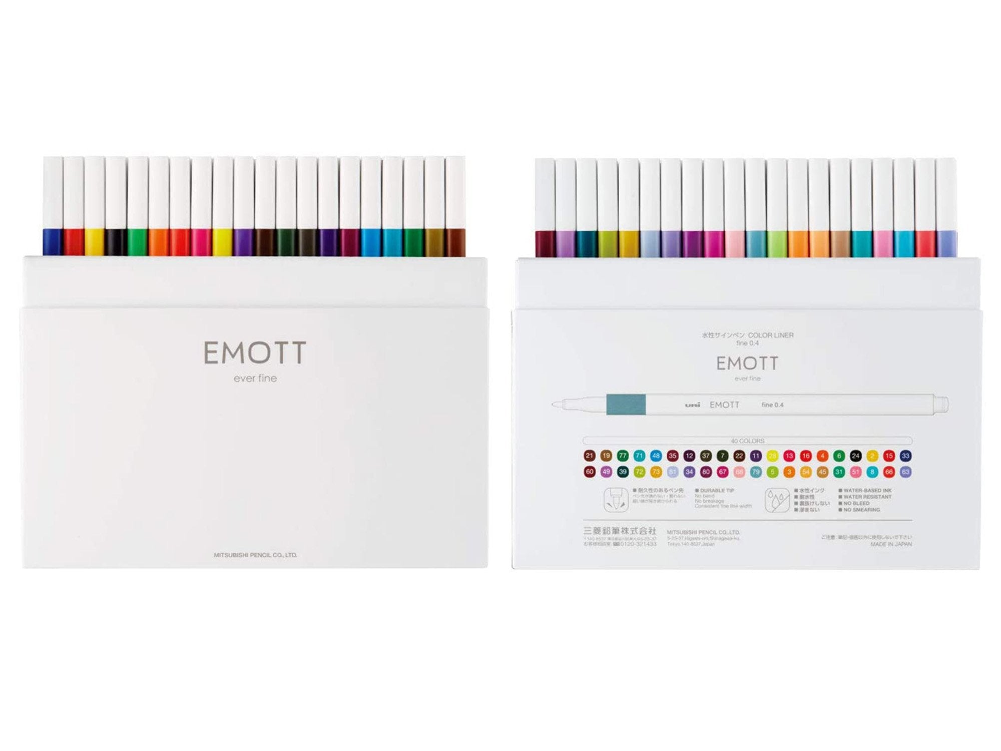Mitsubishi Emott Ever Fine 5 Color Sets - Tokyo Pen Shop
