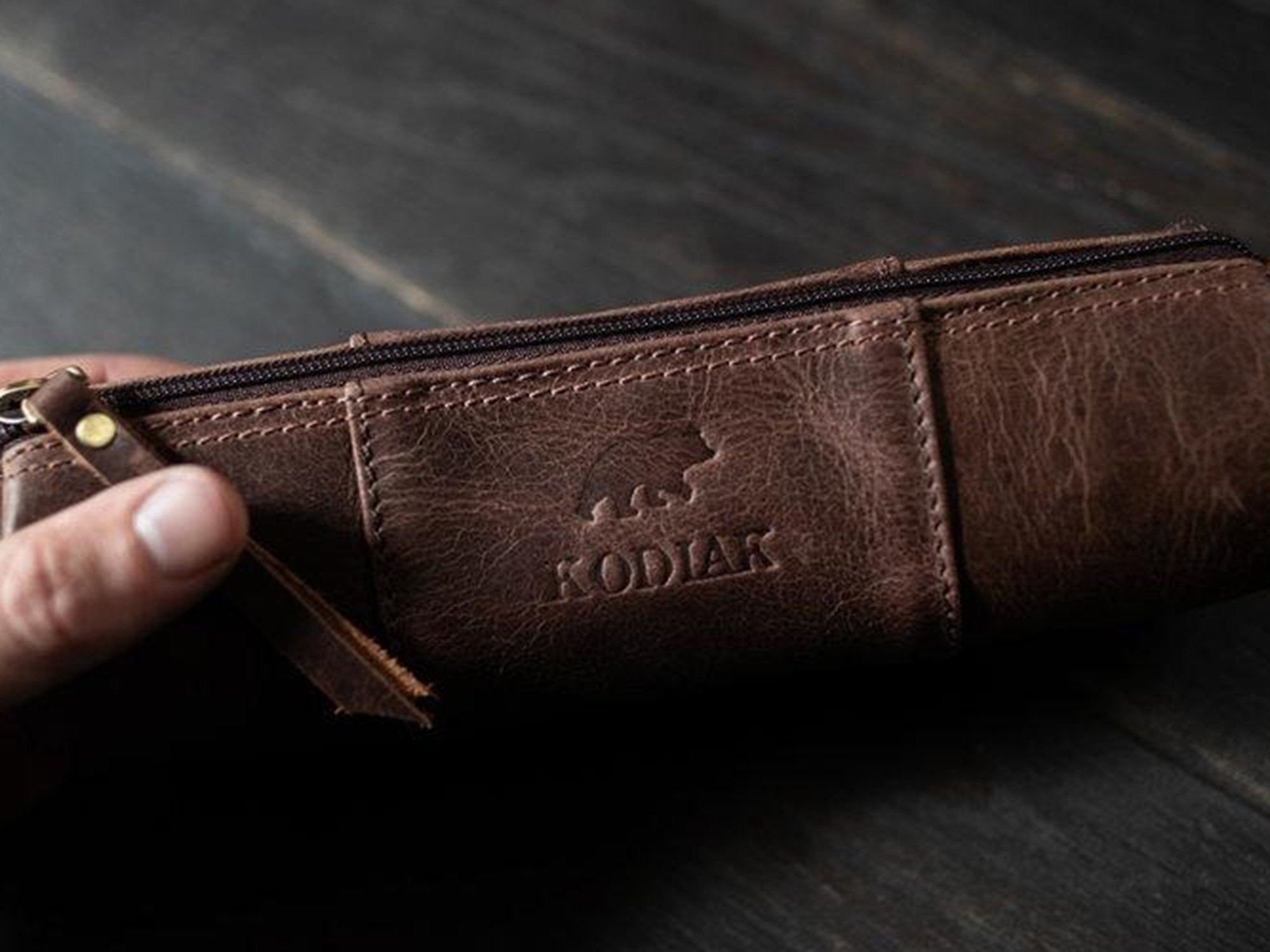 Kodiak Leather Pencil Case – Jenni Bick Custom Journals